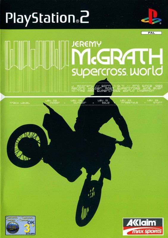Game cover: Jeremy McGrath Supercross World
