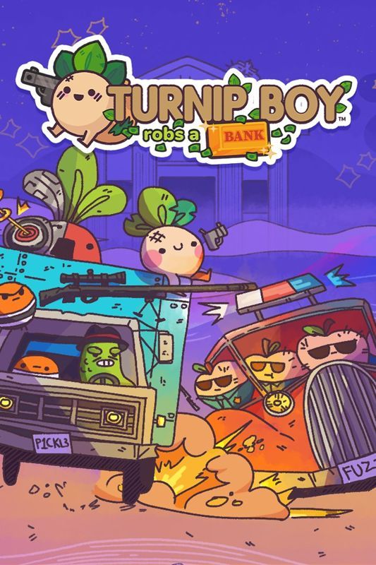 Game cover: Turnip Boy Robs a Bank