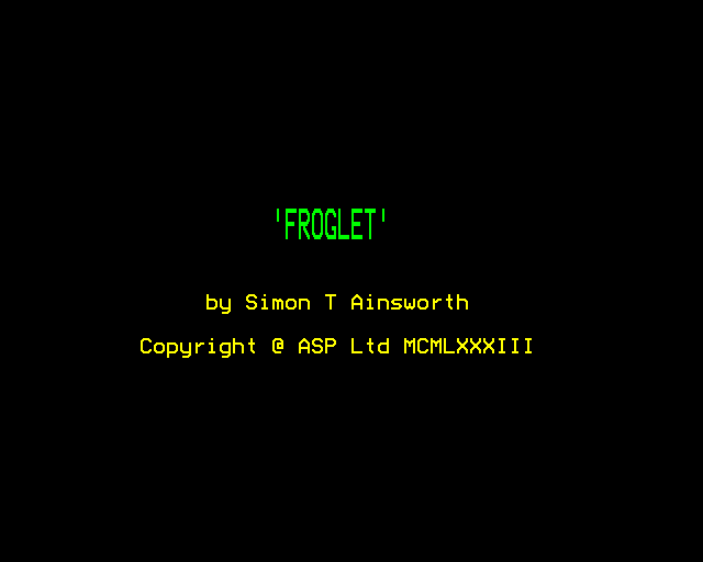Game cover: Froglet