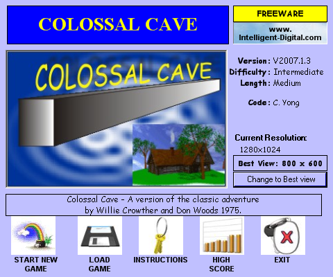 Game cover: Colossal Cave