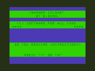 Game cover: Danger Island