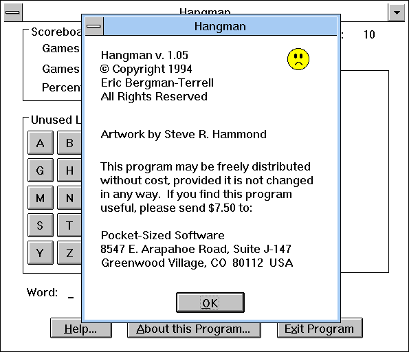 Game cover: Hangman