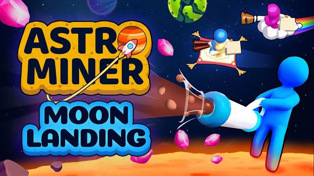 Game cover: Astro Miner: Moon Landing