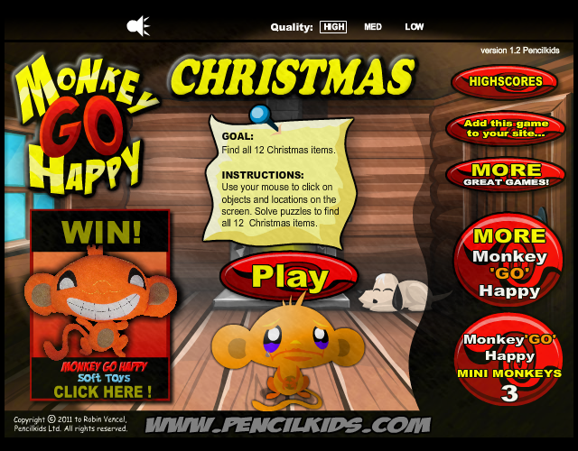 Game cover: Monkey Go Happy: Christmas