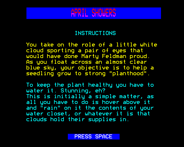 Game cover: April Showers