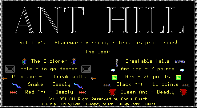 Game cover: Ant Hill volume 1