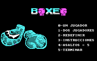 Game cover: Boxeo