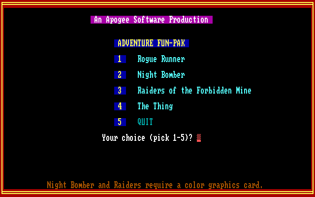 Game cover: Adventure Fun-Pak