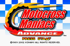 Game cover: Motocross Maniacs Advance