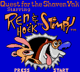 Game cover: Quest for the Shaven Yak starring Ren Hoëk & Stimpy