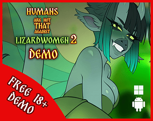 Game cover: Humans Are Not That Against Lizardwomen 2