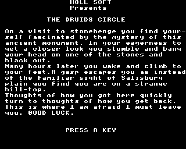 Game cover: The Druids Circle