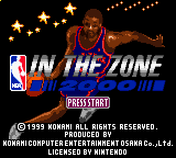 Game cover: NBA in the Zone 2000