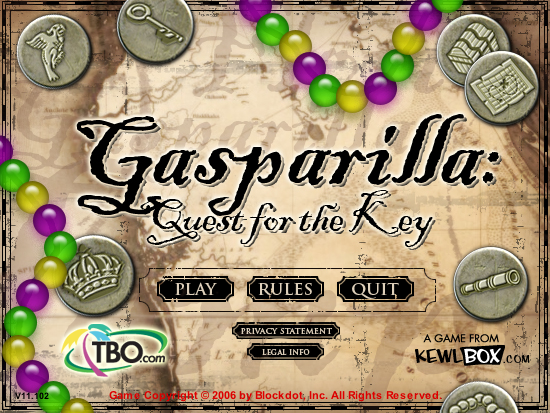 Game cover: Gasparilla: Quest for the Key
