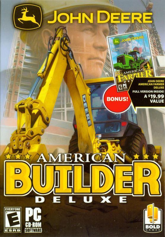 Game cover: John Deere: American Builder Deluxe / John Deere: American Farmer Deluxe