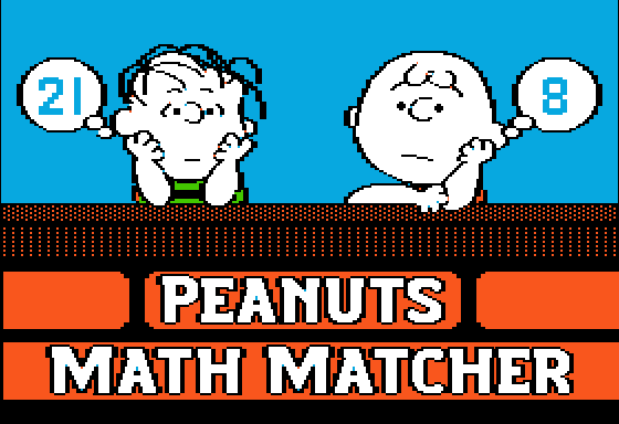 Game cover: Peanuts Math Matcher