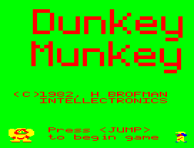 Game cover: Dunkey Munkey