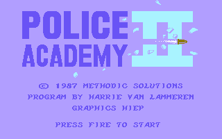 Game cover: Police Academy II
