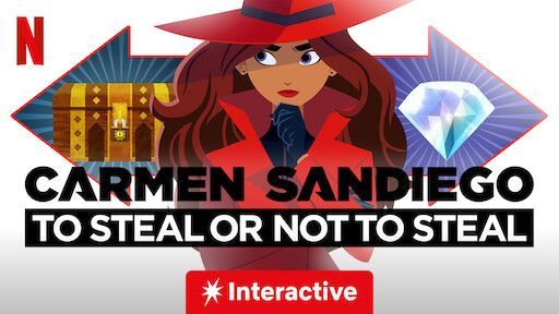 Game cover: Carmen Sandiego: To Steal or Not to Steal