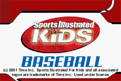 Game cover: Sports Illustrated for Kids: Baseball