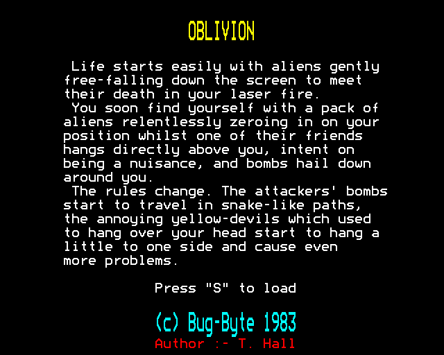 Game cover: Oblivion