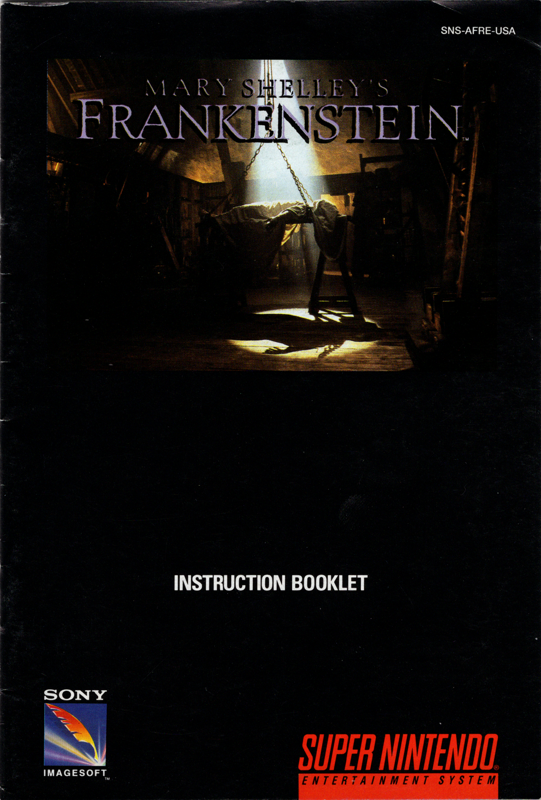 Game cover: Mary Shelley's Frankenstein