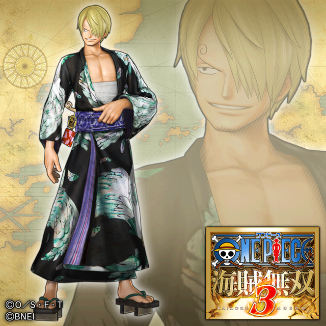 Game cover: One Piece: Pirate Warriors 3 - Additional Costume: Sanji (Kimono)