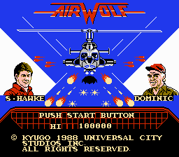 Game cover: Airwolf