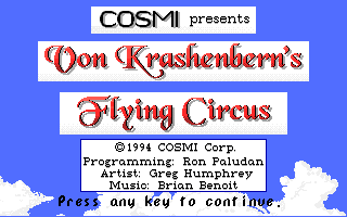 Game cover: Manfred Von Krashenbern's Flying Circus