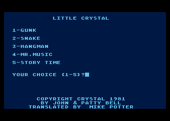 Game cover: Little Crystal