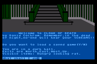 Game cover: Cloak of Death