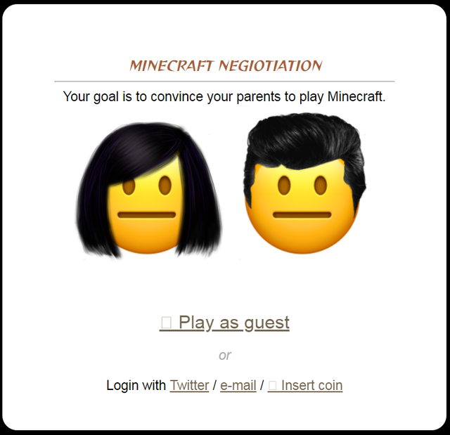 Game cover: Minecraft Negotiation