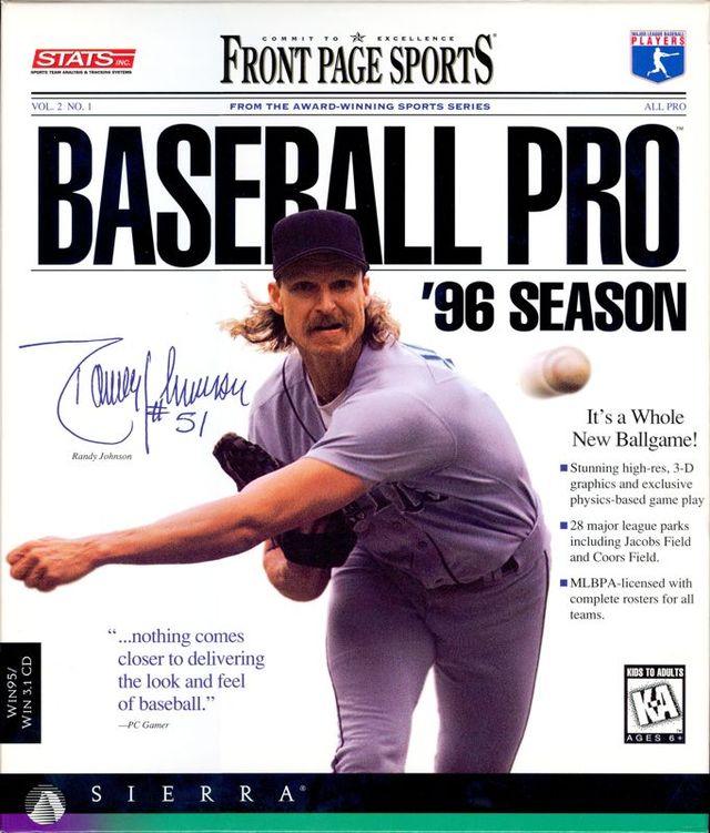 Game cover: Front Page Sports: Baseball Pro '96 Season