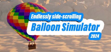 Game cover: Endlessly Side-Scrolling Balloon Simulator 2024