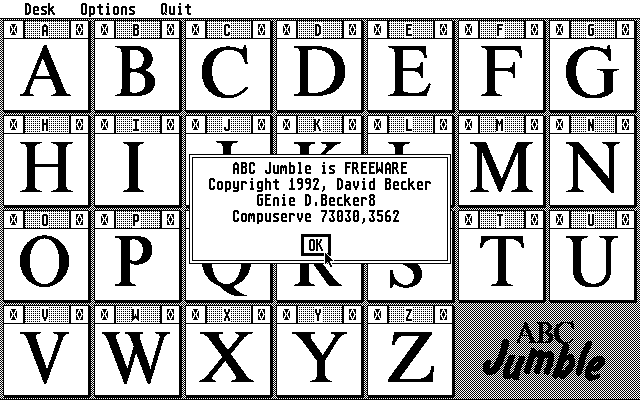 Game cover: ABC Jumble