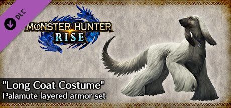 Game cover: Monster Hunter: Rise - "Long Coat Costume" Palamute Layered Armor Set