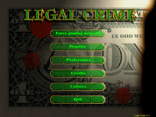 Game cover: Legal Crime
