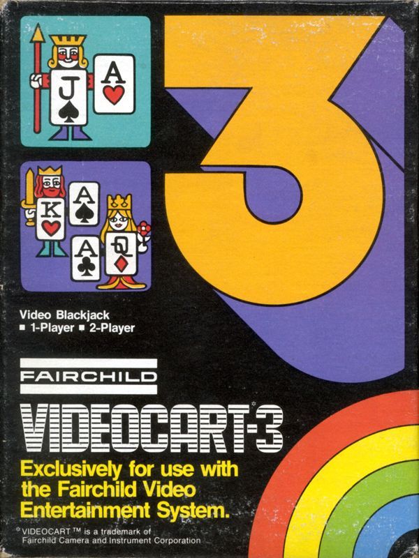 Game cover: Videocart-3: Video Blackjack