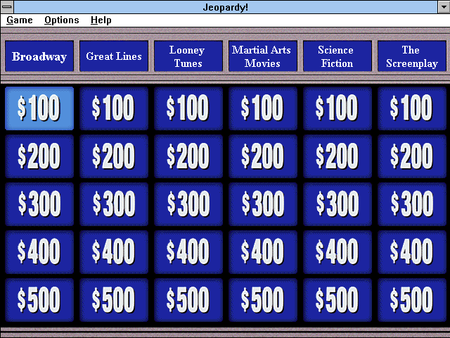 Game cover: Jeopardy!: TV & Movie Pack