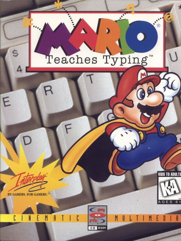 Game cover: Mario Teaches Typing
