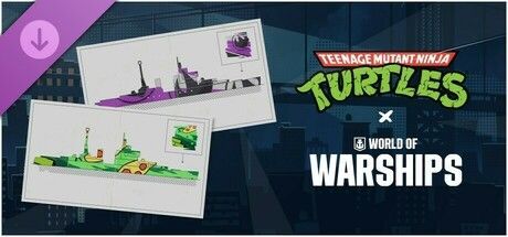 Game cover: World of Warships x TMNT: Factional Permanent Camo Pack