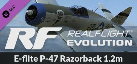 Game cover: RF: RealFlight Evolution - E-flite P-47 Razorback 1.2m