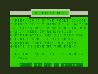 Game cover: Dickie's Den