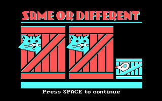 Game cover: Same or Different