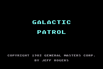 Game cover: Galactic Patrol