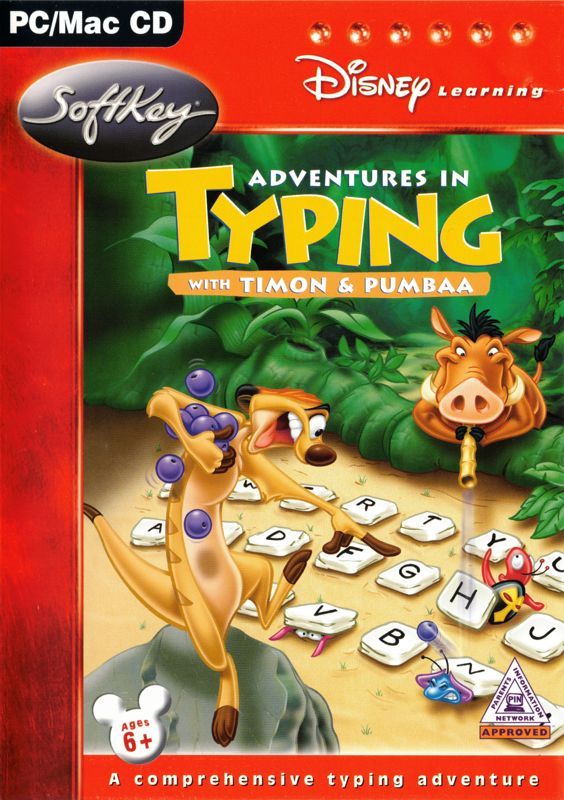 Game cover: Disney's Adventures in Typing with Timon and Pumbaa