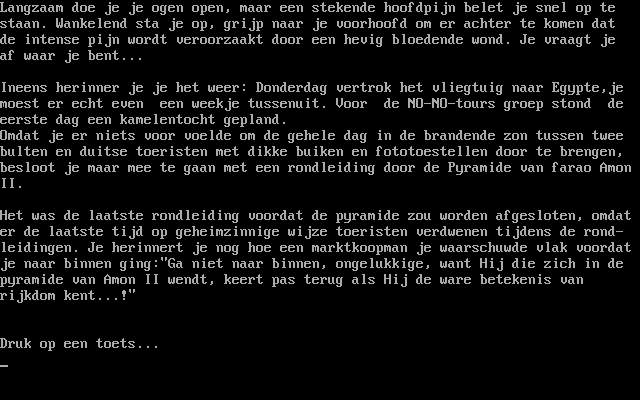 Game cover: Farao: Het avontuur