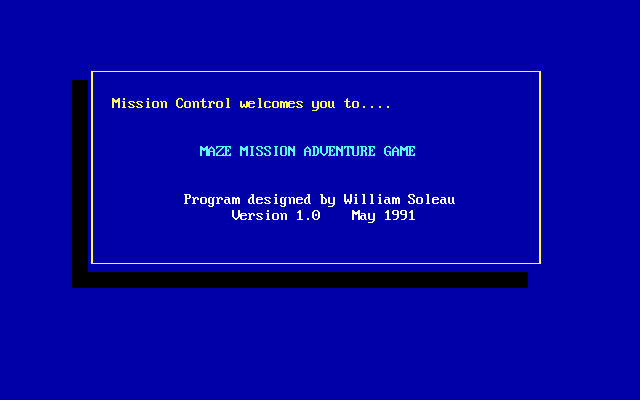 Game cover: Maze Mission Adventure Game