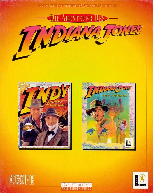 Game cover: Indiana Jones and the Last Crusade / Indiana Jones and the Fate of Atlantis