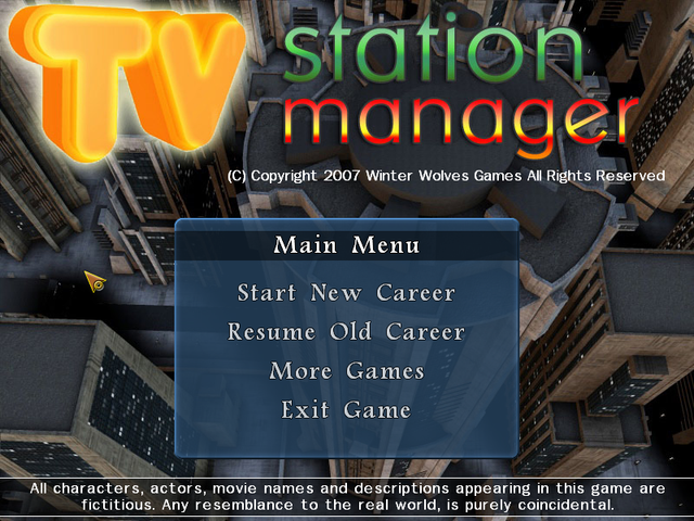 Game cover: TV Station Manager